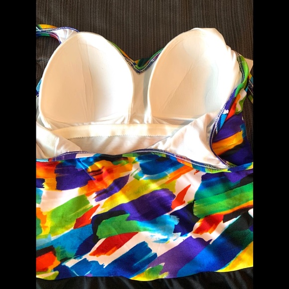 Catalina Rainbow Multicolored One Piece Swimsuit - Picture 9 of 13